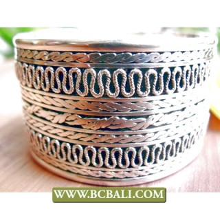 Cuff  Bracelets Siver Alpaka Bali